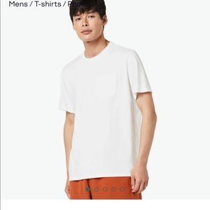 Bombas Pima Cotton T-Shirt Pocket Crew Men medium NEW